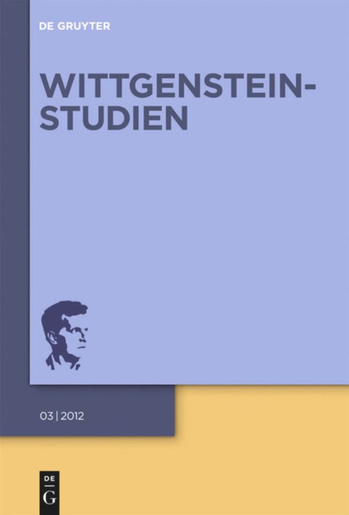 Cover Wittgenstein Studies